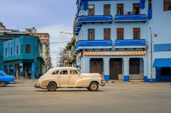 Viejo Coche Americano Calle Capital Cubana Habana — Foto de Stock