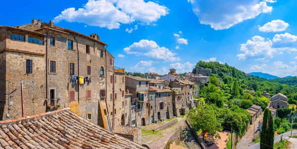 Panorama Beautiful Medieval Town Bomarzo Italy Europe — Stock Photo, Image