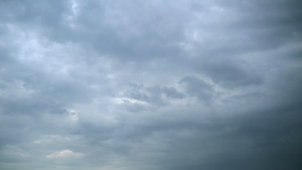 Tramonto Sul Mare Sullo Sfondo Del Tramonto Nuvole — Video Stock