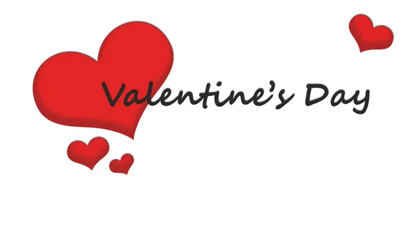 Valentines Day Wallpaper Red Heart — Stock Photo, Image