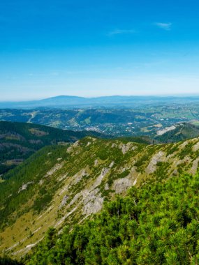 Polonya Tatra dağlarının sonbahar manzarası