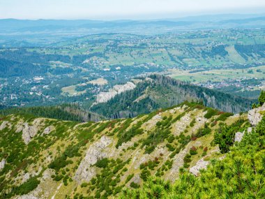 Polonya Tatra dağlarının sonbahar manzarası