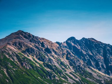 Polonya Tatra dağlarının sonbahar manzarası