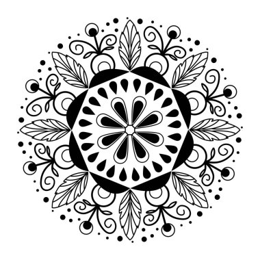 Kumaş Yazdırma için Boho-Chic Mandala Sanatı