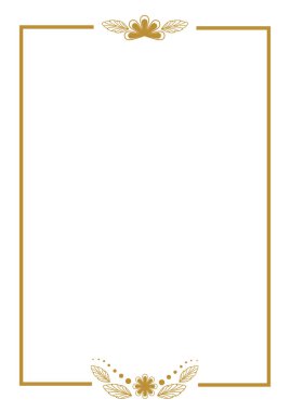 Zarif Altın Dikey Sertifika Çerçevesi, düğün kartı çerçevesi