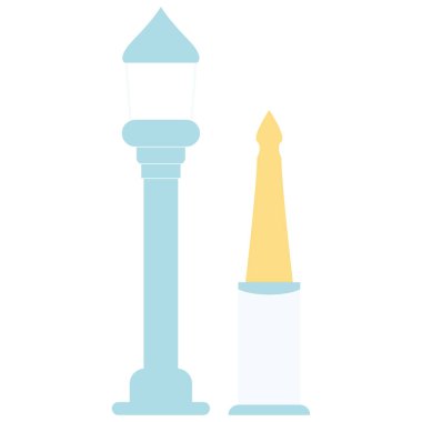 2D illüstrasyon sokak ışıkları ve mum tasarımı, düz stil parlayan dekorasyon, ramazan etkinlikleri için mükemmel, bayram festivalleri, müslüman toplantıları, İslami kutlamalar, ve arka plan.