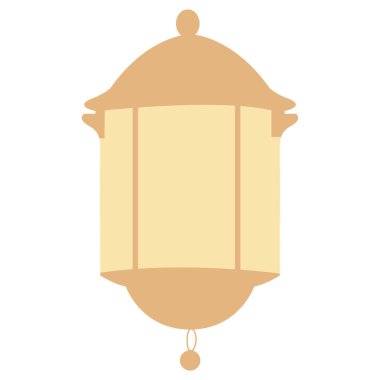 2D klasik Ramazan feneri tasarımı, İslami dekorasyonlar, Ramazan posterleri, bayram mübarek kartları ve Arap kültürel kutlamaları için mükemmel..