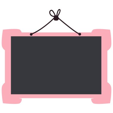 2d dikdörtgen pembe karatahta asılı halat, kafeler, dükkanlar, okullar, dekorasyon, menüler, etkinlikler, hatırlatıcılar, notlar ve yaratıcı projeler için ideal.