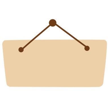 2d açık kahverengi tabelalı askı, dekorasyon, mağazalar, kafeler, okul projeleri, mönüler, etiketler, etkinlikler ve sınıflar için mükemmel..