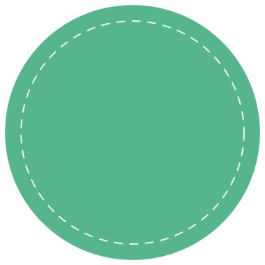 2d kesikli daire şekli yeşil renkte, modern projeler için mükemmel, şık planlar, yaratıcı arka planlar, minimal şablonlar, ve soyut kompozisyonlar.