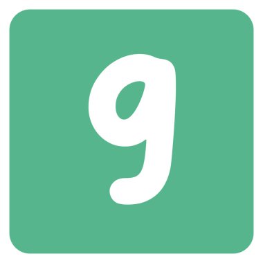 2d yeşil yuvarlak kare, dokuz numara, minimal temiz tasarım, şablon, proje, eğitim düzeni, dekoratif grafikler ve yaratıcı modern elementler için mükemmel..