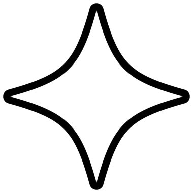 2d simgeler, dekorasyon, öğrenme projeleri, çocuklar için eğlenceli aktiviteler, oyunlar ve tasarım araçları için harika siyah çizgi sanat tarzı basit yıldız anahattı.