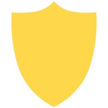 Ödüller, rozetler, kalkanlar, yıldızlar, dalgalar, zikzaklar, numaralar ve yaratıcı projeler için 2B basit kalkan şekli