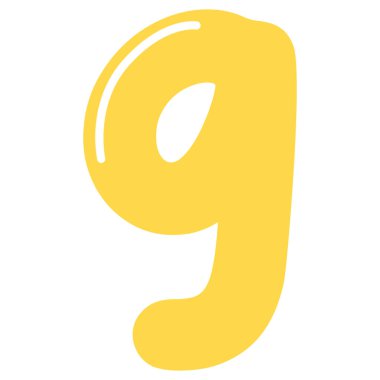 2d sarı numara temiz, parlak stil, numaralandırma, etiketleme, eğitim, sıralama, geri sayım veya grafik tasarım projeleri için ideal.