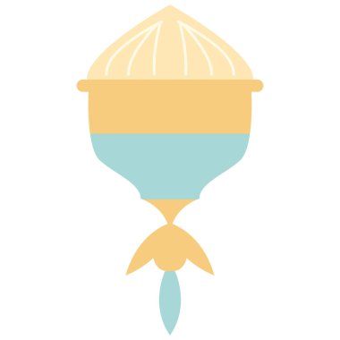 2d İslam Kubbesi dekoratif stil, kültürel dini mimari, kutsal ay, inanç, ibadet, dekor, bayram ve kutlama için mükemmel.