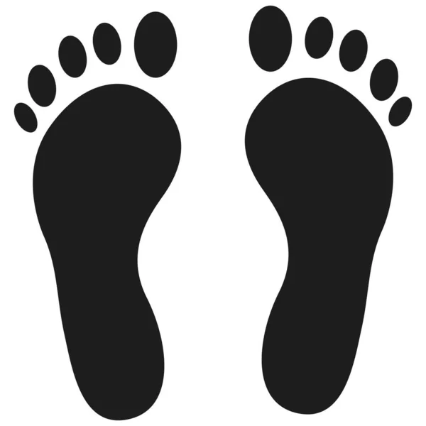 İnsan izlerini, yürüyen adımları, ayak izlerini, ayakkabı izi simgelerini ve yaratıcı projeler için yürüme tasarımlarını gösteren 2d ayak izi sembolü.
