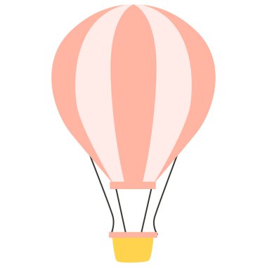 2D colorful transport pack containing hot air balloon, bicycle, scooter, motorcycle, truck, airplane, sailboat and roller skates for creative projects.