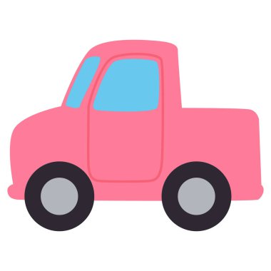 2D colorful transport pack featuring truck, bicycle, scooter, motorcycle, airplane, sailboat, roller skates and hot air balloon for creative projects.