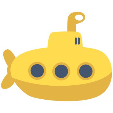 2D colorful transport pack displaying submarine, skateboard, helicopter, train, bus, car and yellow train for various creative projects and designs.