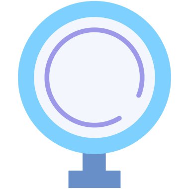 Çizgi film tarzında 2d teknoloji mikrofon tasarımı, ses kaydını sembolize eden, podcast araçları, ses aygıtları, modern iletişim ve dijital yaratıcı içerik.