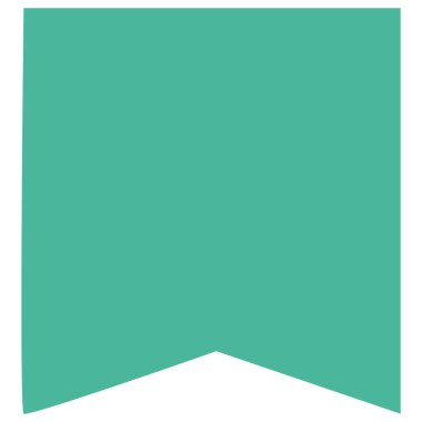 2d düzensiz beşgen yeşil şekil temiz basit biçim, minimal projeler, tasarım elemanları, soyut şablonlar, geometri arkaplan ve grafikler için ideal.