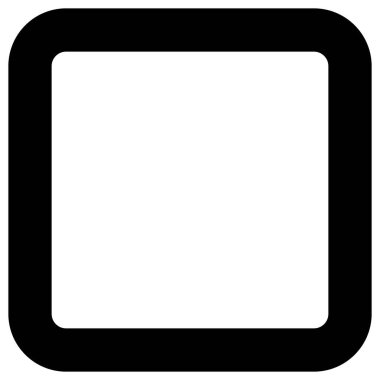 2d siyah kare çerçeve şekli, modern tasarım projeleri için ideal, asgari arkaplan, soyut desenler, semboller, grafikler ve nesneler.