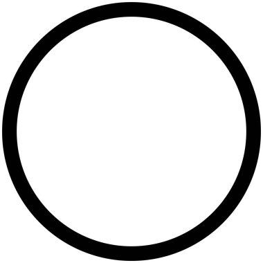2d siyah daire ana hatları temiz basit biçim, asgari dekorasyon için ideal, soyut arkaplan, modern tasarım projeleri, geometri figürleri, grafikler ve semboller.