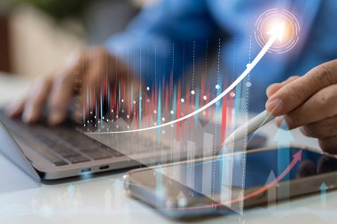 Ekonomik analiz büyümesi, para, mali veri, tüccar yatırımcısı, ticari mali büyüme, borsa, yatırım fonları, fiyat, grafik, satış, kâr, yatırım konsepti