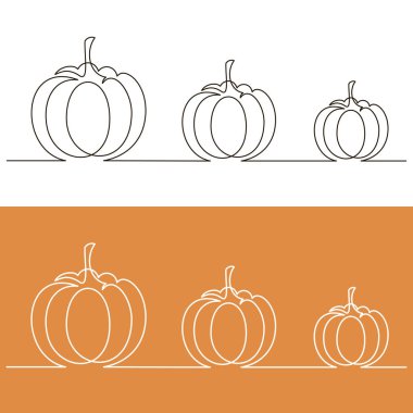 Balkabağı tek bir çizgide çizilir. Cadılar Bayramı, Şükran Günü,