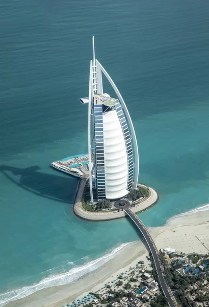 阿拉伯联合酋长国 第十八 2018年5月 世界上最受好评的酒店迪拜塔的鸟瞰图 — 图库照片