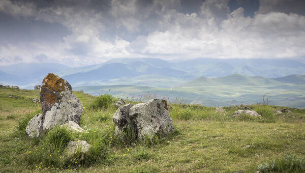 Armenian Stonehenge site called Karahunj in Sisian, Armenia