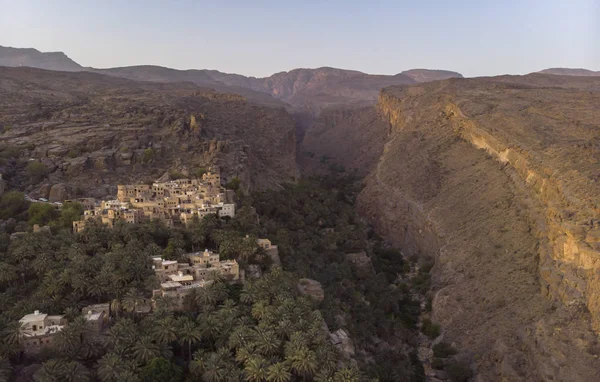 Dorf Misfat Abereen Hajjar Gebirge Oman — Stockfoto