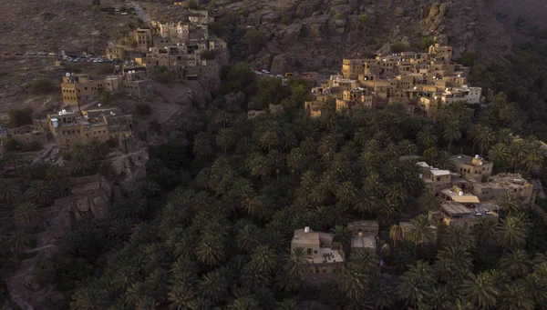 Aldeia Misfat Abereen Hajjar Montanhas Omã — Fotografia de Stock