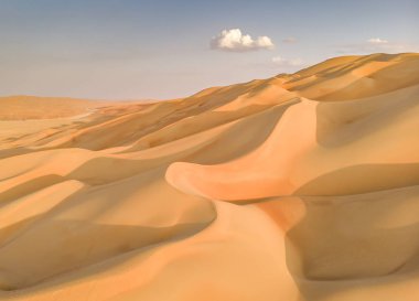 Abu Dabi Liwa çöl havadan görünümü