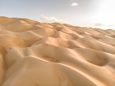 Abu Dabi Liwa çöl havadan görünümü