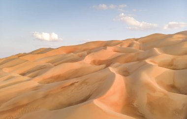 Abu Dabi Liwa çöl havadan görünümü