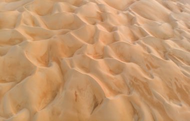 tam kare çekim Liwa çöl Abu Dabi kum tepeleri