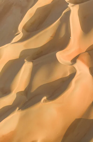 Full Frame Dune Sabbiose Del Deserto Liwa Abu Dhabi — Foto Stock