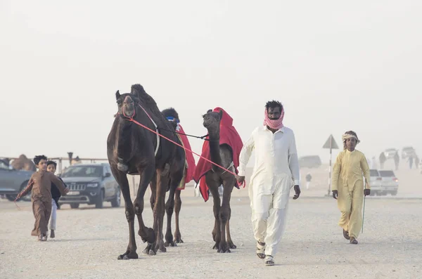 Madinat Zayed Émirats Arabes Unis Décembre 2017 Homme Arabe Avec — Photo