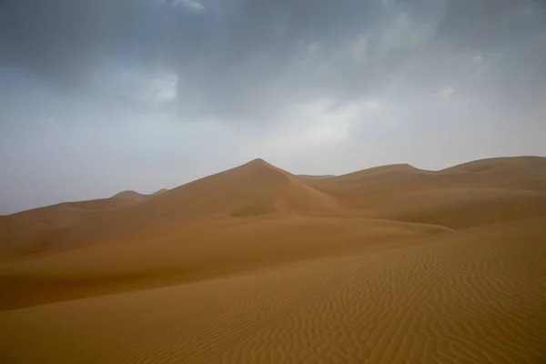 Nuvens Sobre Dunas Areia Deserto Liwa — Fotografia de Stock