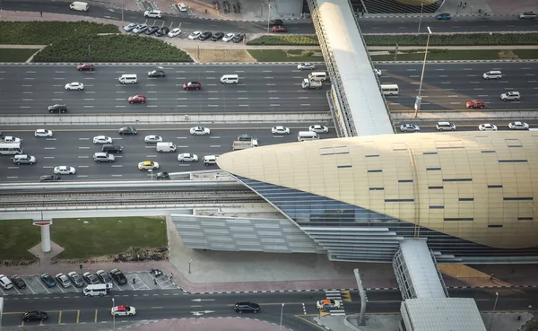 Dubai Vereinigte Arabische Emirate Januar 2018 Blick Aus Der Vogelperspektive — Stockfoto