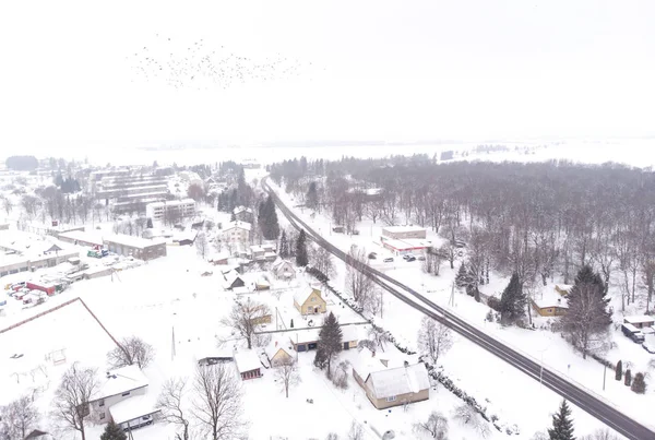 Widok Lotu Ptaka Pajusti Wsi Prowincji Laane Viru County Estonii — Zdjęcie stockowe