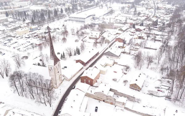 Widok Lotu Ptaka Miasta Rakvere Lanne Viru County Estonii — Zdjęcie stockowe