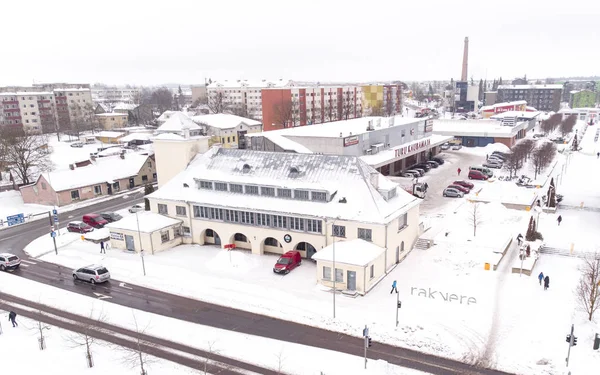 Раквере Эстония Февраля 2019 Года Вид Воздуха Старый Город Раквере — стоковое фото