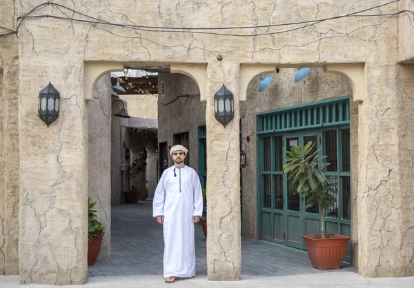 Schöner Arabischer Mann Alten Seef Teil Von Dubai Vereinigte Arabische — Stockfoto