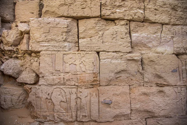 Oude Muur Van Meroe Piramide Woestijn Van Soedan — Stockfoto