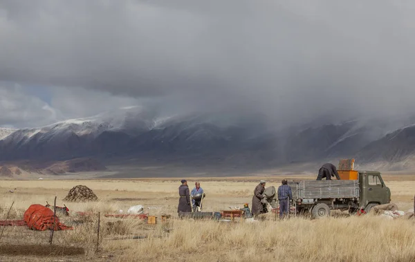 Bayan Olgii Mongolia Settembre 2015 Nomadi Mongoli Del Kazakh Che — Foto Stock