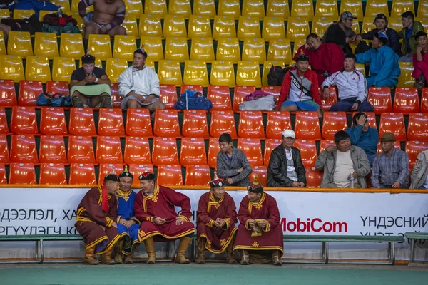 2015 Ulannbaatar モンゴル モンゴルのレスリングの試合 — ストック写真