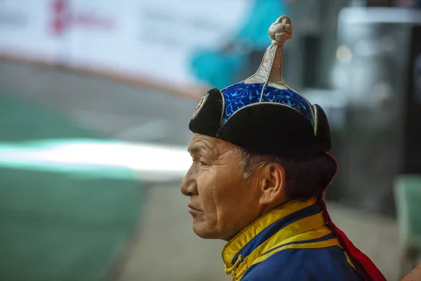 Ulannbaatar Mongolie Septembre 2015 Lutte Mongole — Photo