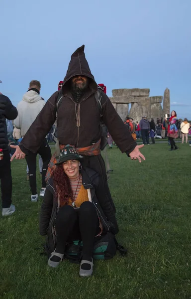 Salisbury United Kingdom 20Th June 2019 People Gathering Stone Henge — Stock Photo, Image